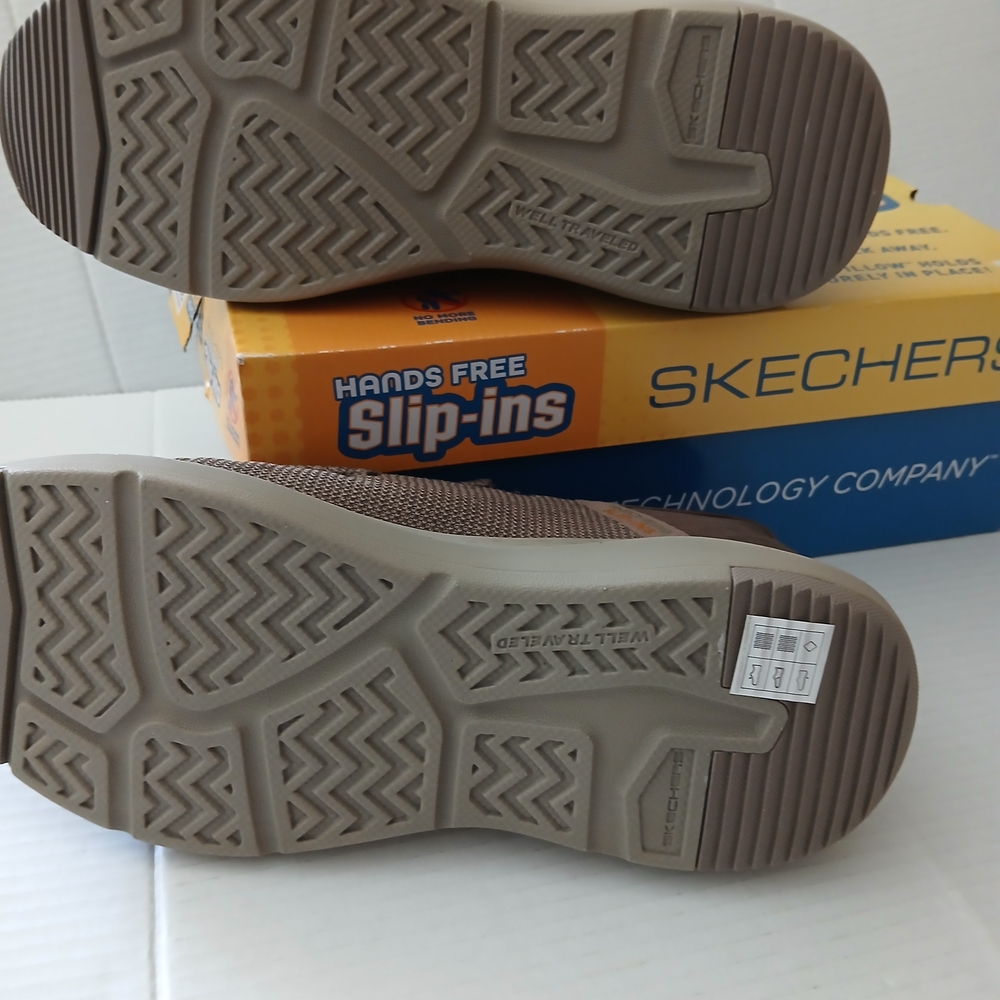 Skechers Men's Taupe Brown Slip-On Casual Sizes 11 New - Picture 5 of 7